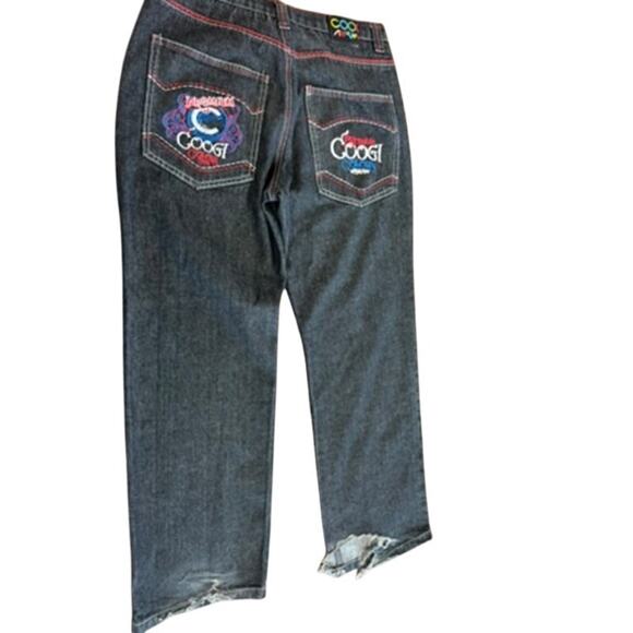 "COOGI" VTG Retro Jeans SZ M Y2K Vintage Denim Skater core Distressed Fashion - Picture 10 of 16